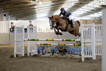 Kerrie Goodwin is Victorious in the Horseware Bronze League Semi-Final at The College Equestrian Centre, Keysoe